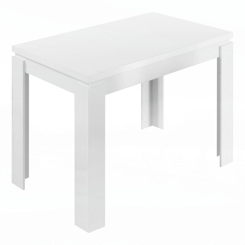 Table de salle à manger rectangulaire blanche de 60 pouces