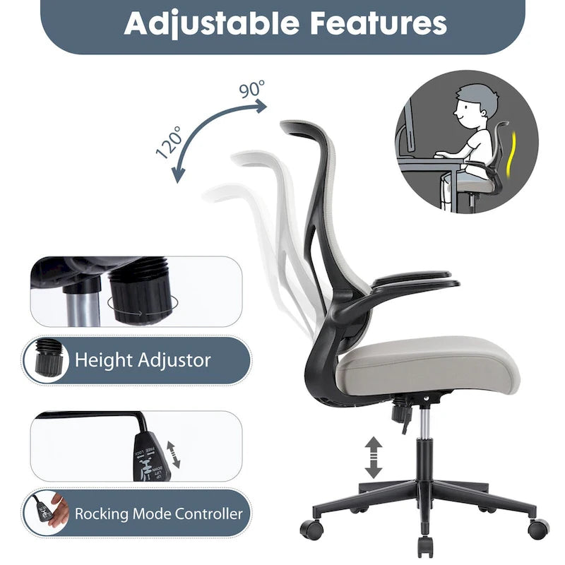 Chaise de bureau ergonomique avec support réglable