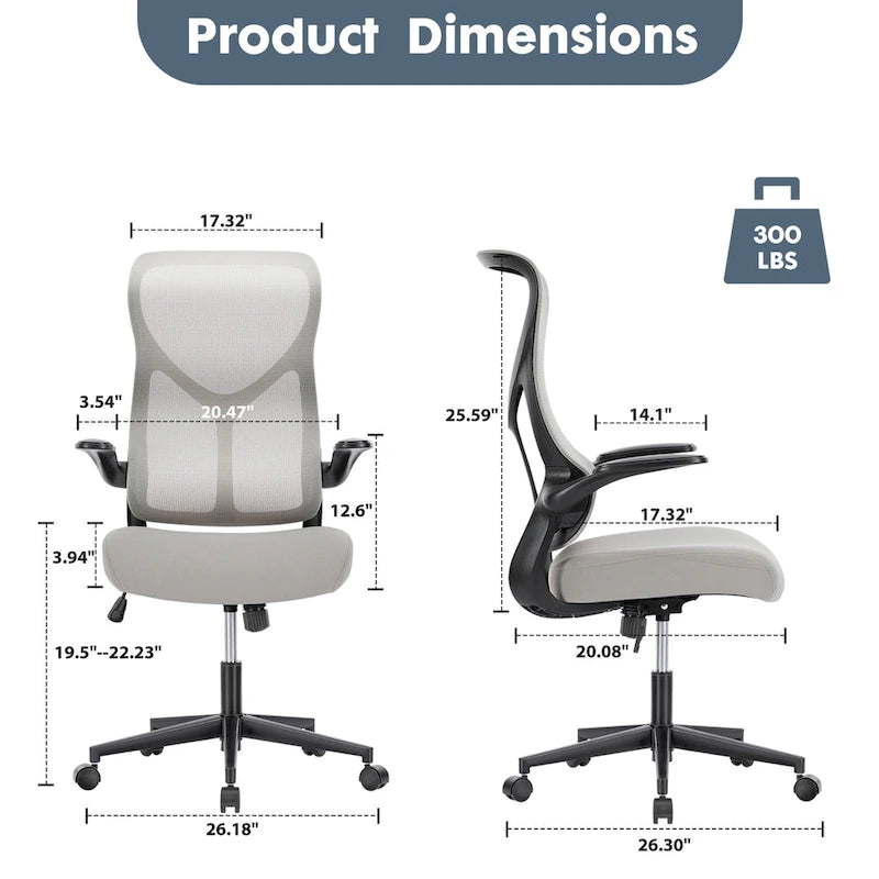 Chaise de bureau ergonomique avec support réglable