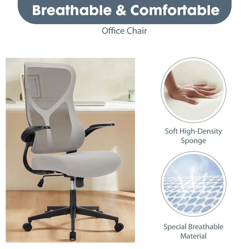 Chaise de bureau ergonomique avec support réglable
