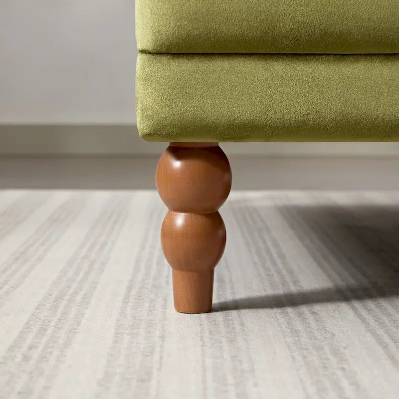 Fauteuil d'appoint moderne en velours de 96 cm avec support lombaire ergonomique