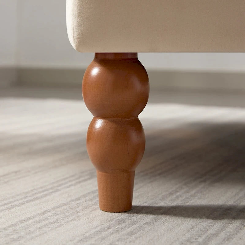 Fauteuil d'appoint moderne en velours de 96 cm avec support lombaire ergonomique