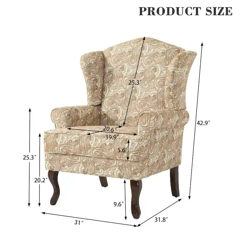 Fauteuil cabriolet d'appoint rembourré