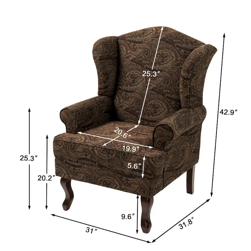 Fauteuil cabriolet d'appoint rembourré