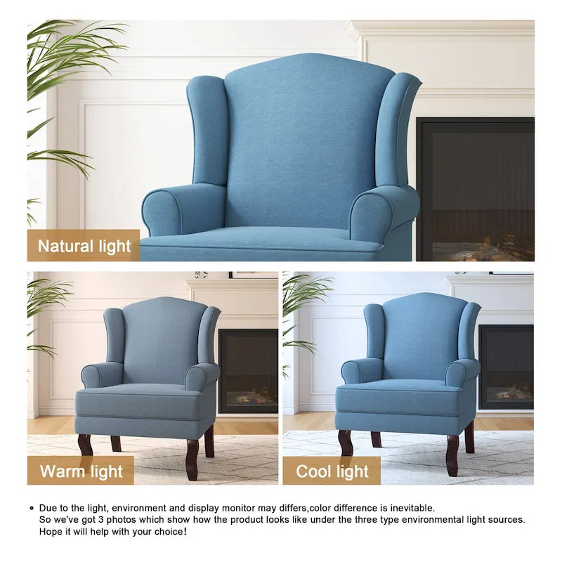 Fauteuil cabriolet d'appoint rembourré