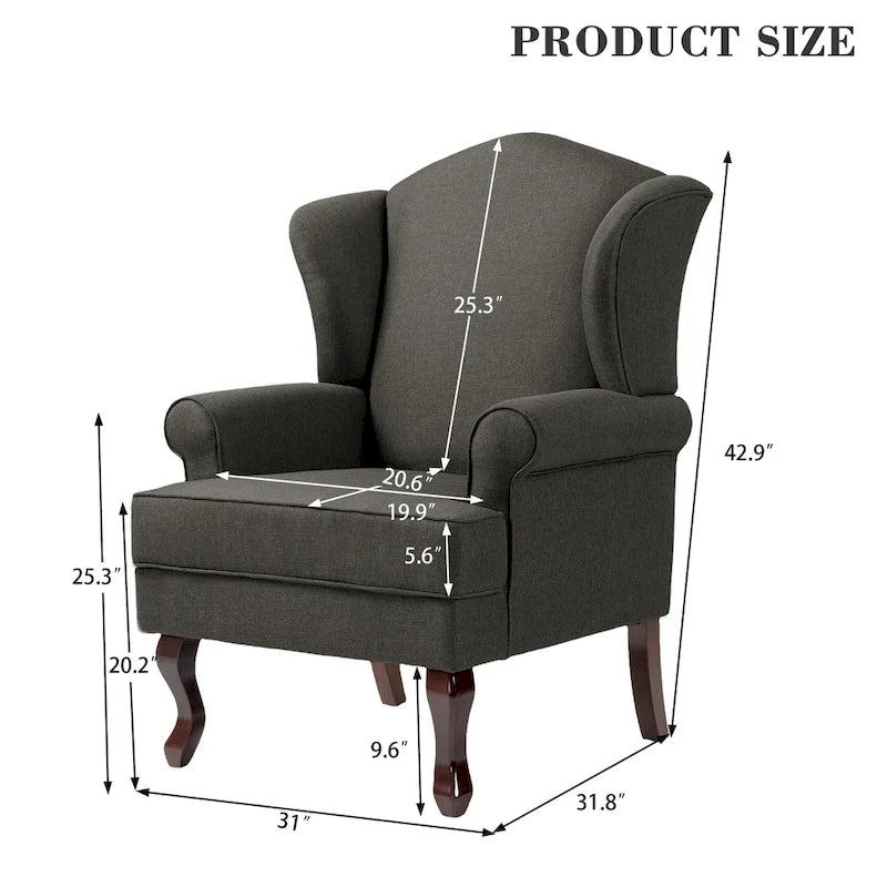 Fauteuil cabriolet d'appoint rembourré