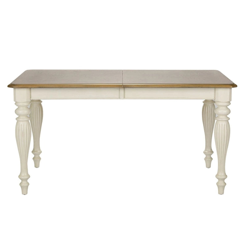 Table rectangulaire en Noyer muscade et Blanc