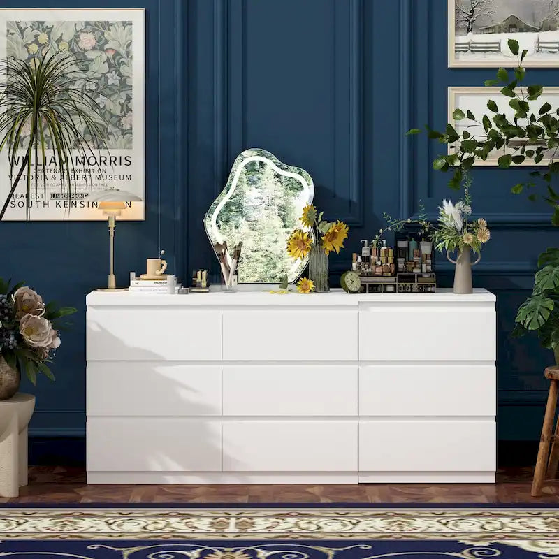 Meuble de rangement convertible extensible à 9 tiroirs