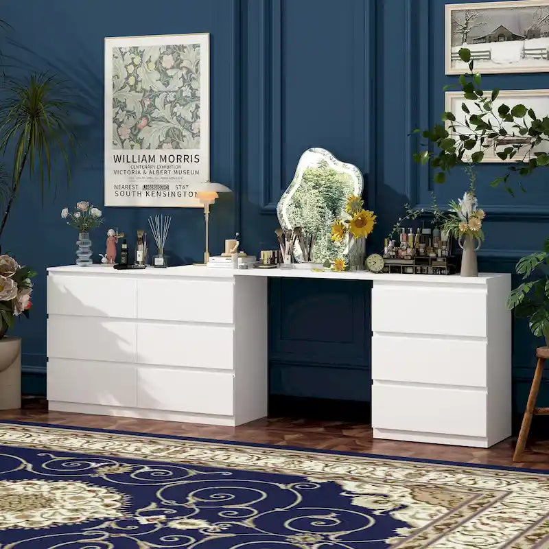 Meuble de rangement convertible extensible à 9 tiroirs