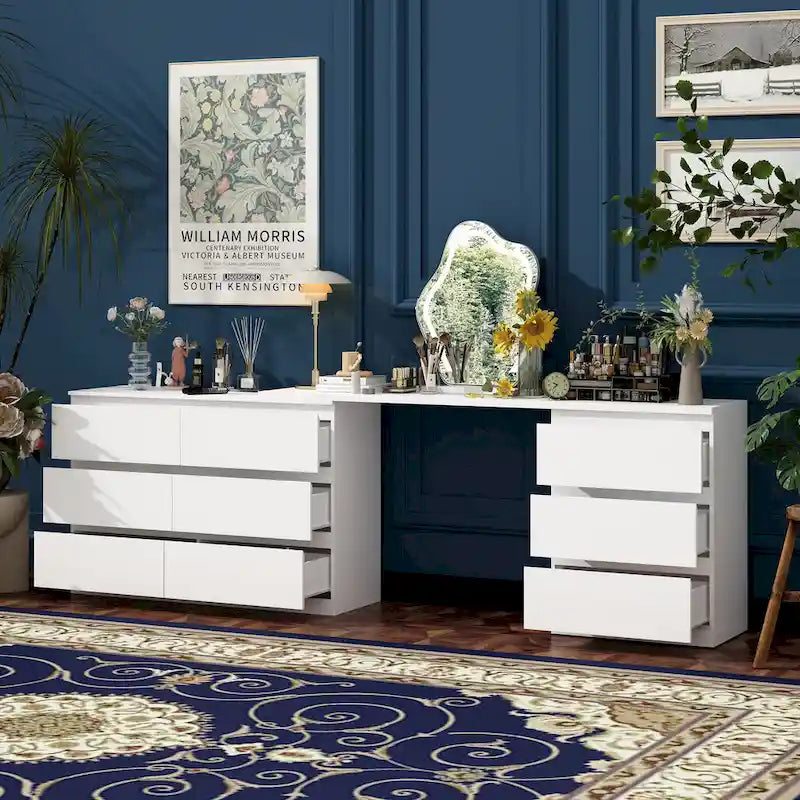 Meuble de rangement convertible extensible à 9 tiroirs