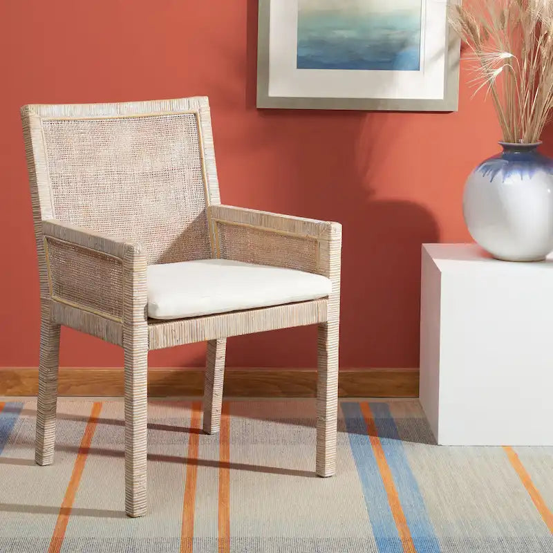 Fauteuil d'appoint côtier avec coussin - 57,9 cm L x 56,9 cm P x 87,9 cm H