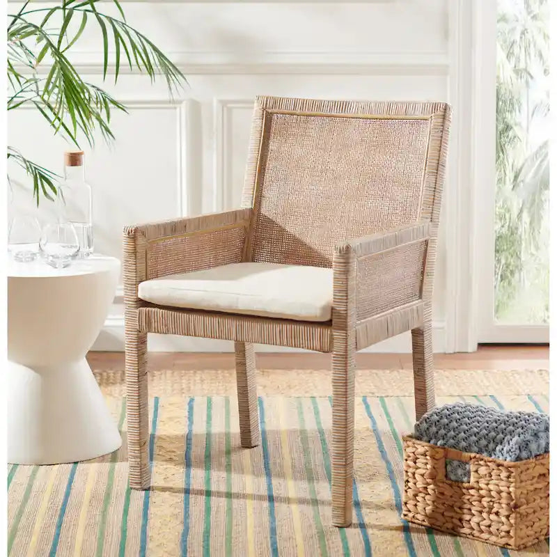 Fauteuil d'appoint côtier avec coussin - 57,9 cm L x 56,9 cm P x 87,9 cm H