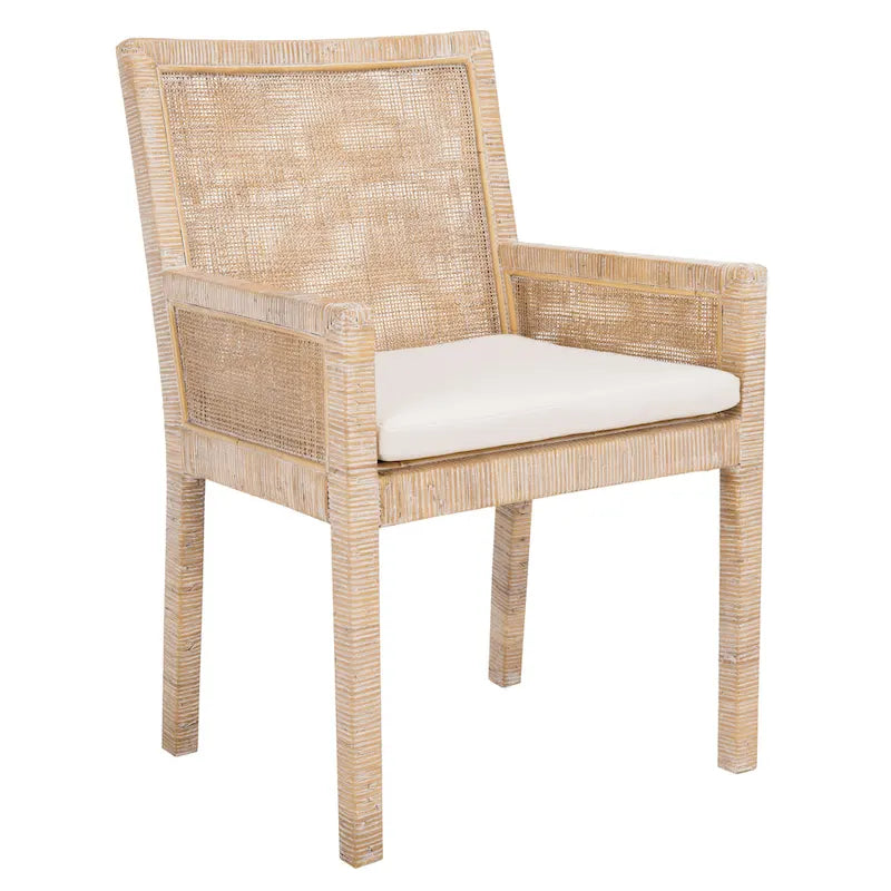 Fauteuil d'appoint côtier avec coussin - 57,9 cm L x 56,9 cm P x 87,9 cm H
