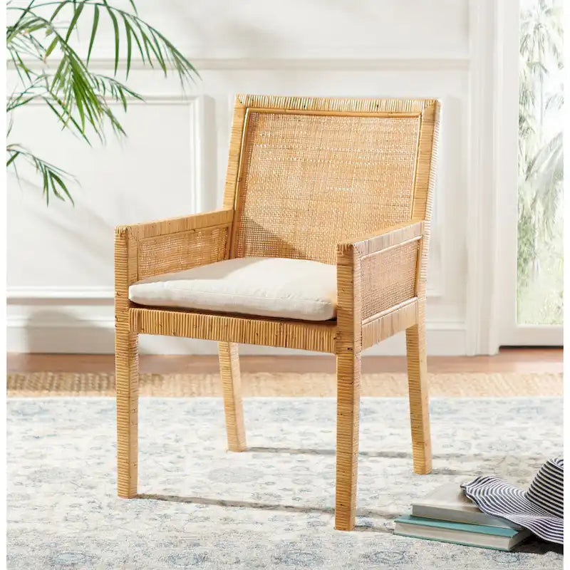 Fauteuil d'appoint côtier avec coussin - 57,9 cm L x 56,9 cm P x 87,9 cm H