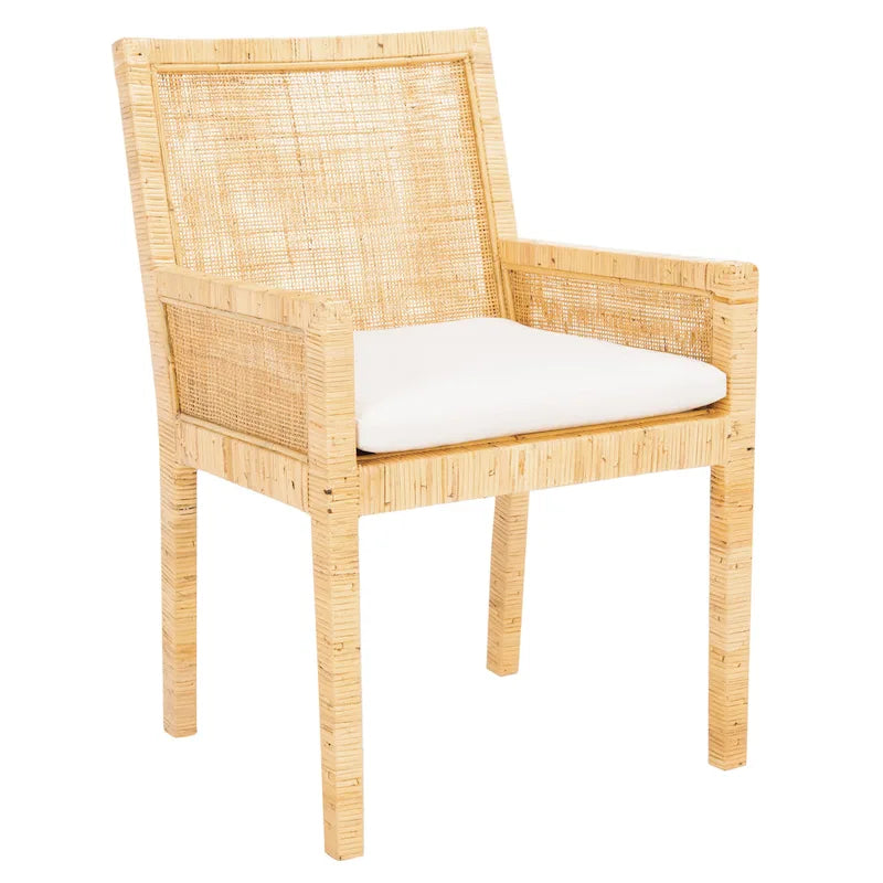Fauteuil d'appoint côtier avec coussin - 57,9 cm L x 56,9 cm P x 87,9 cm H