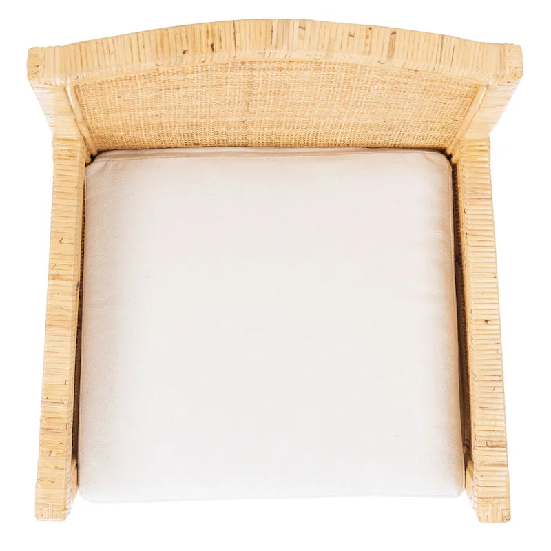 Fauteuil d'appoint côtier avec coussin - 57,9 cm L x 56,9 cm P x 87,9 cm H