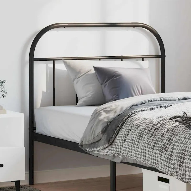 Tête de lit métallique de 38,2 pouces, style rustique fermier