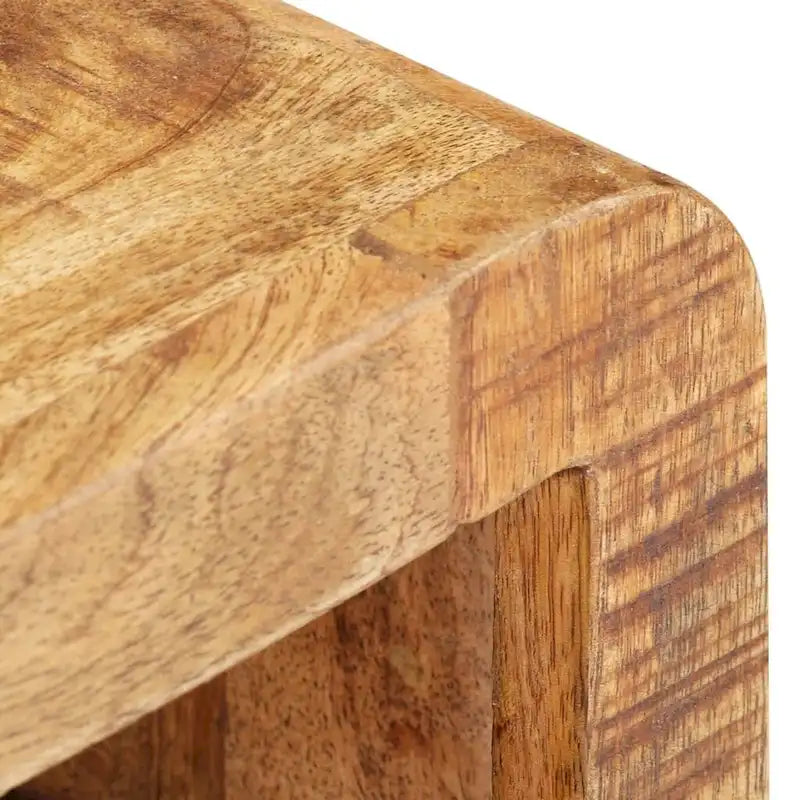 Table de chevet en bois massif avec tiroir - 30 x 30 x 41 cm