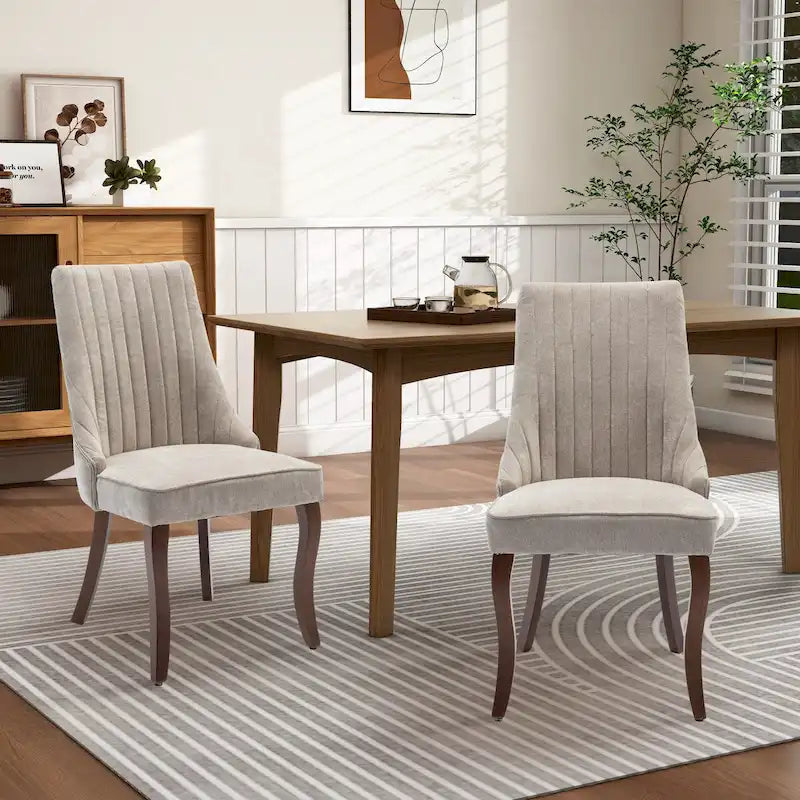 Chaise d'appoint de salle à manger rembourrée
