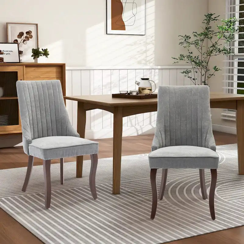 Chaise d'appoint de salle à manger rembourrée