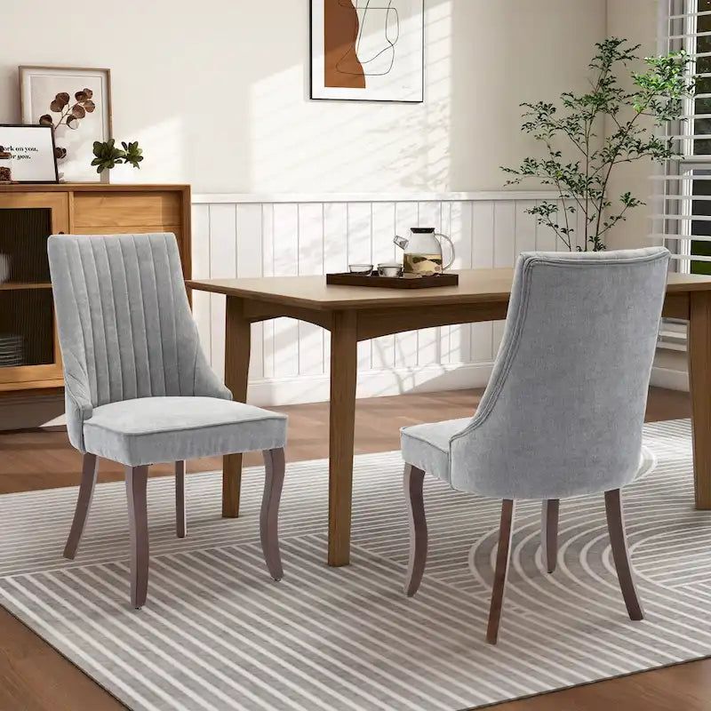 Chaise d'appoint de salle à manger rembourrée