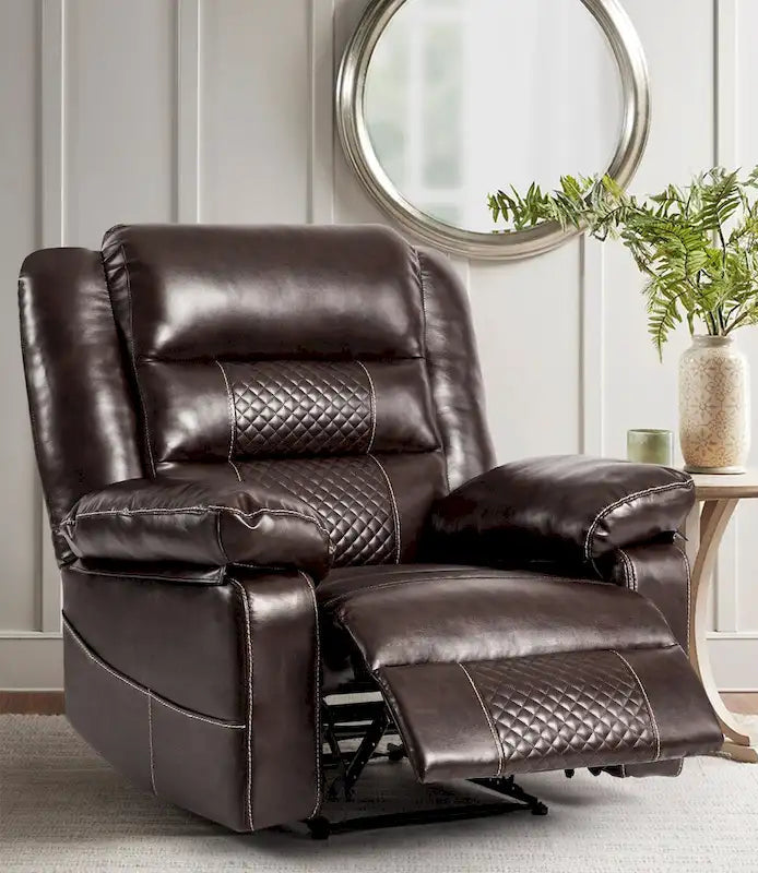 Fauteuil inclinable de massage en cuir respirant