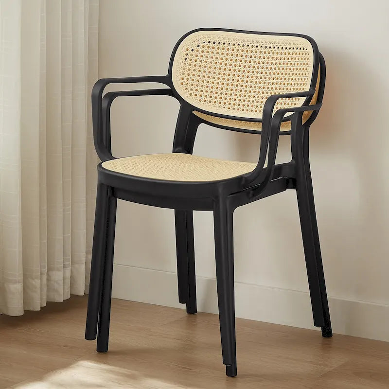 Chaise de salle à manger moderne empilable pour intérieur et extérieur