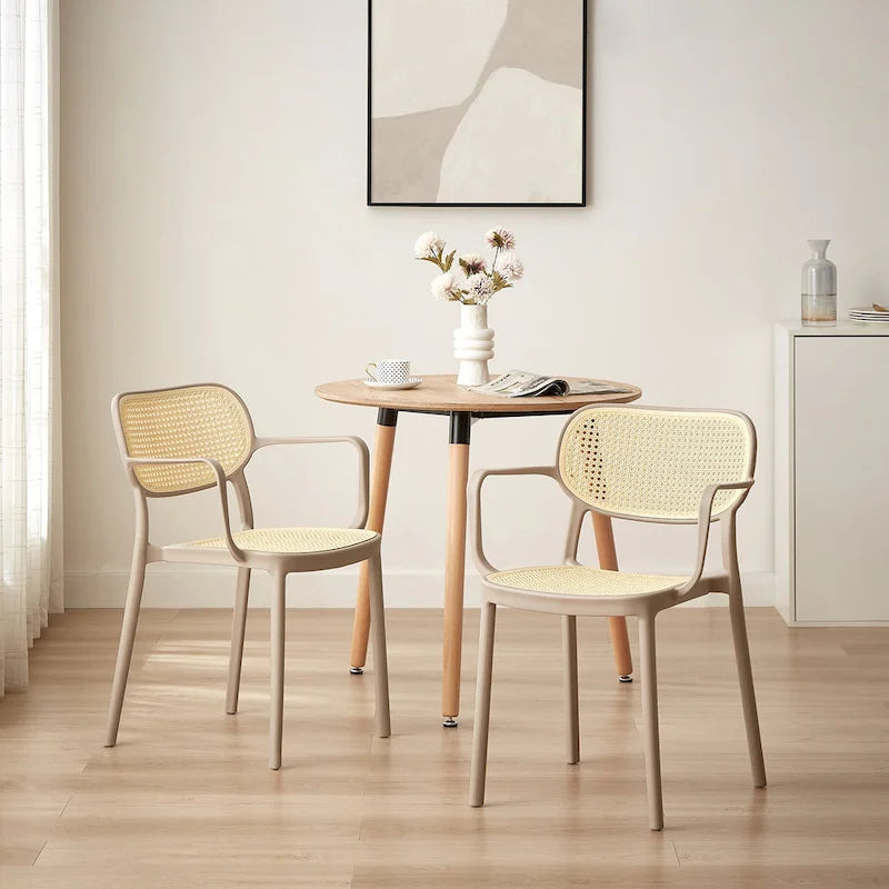 Chaise de salle à manger moderne empilable pour intérieur et extérieur