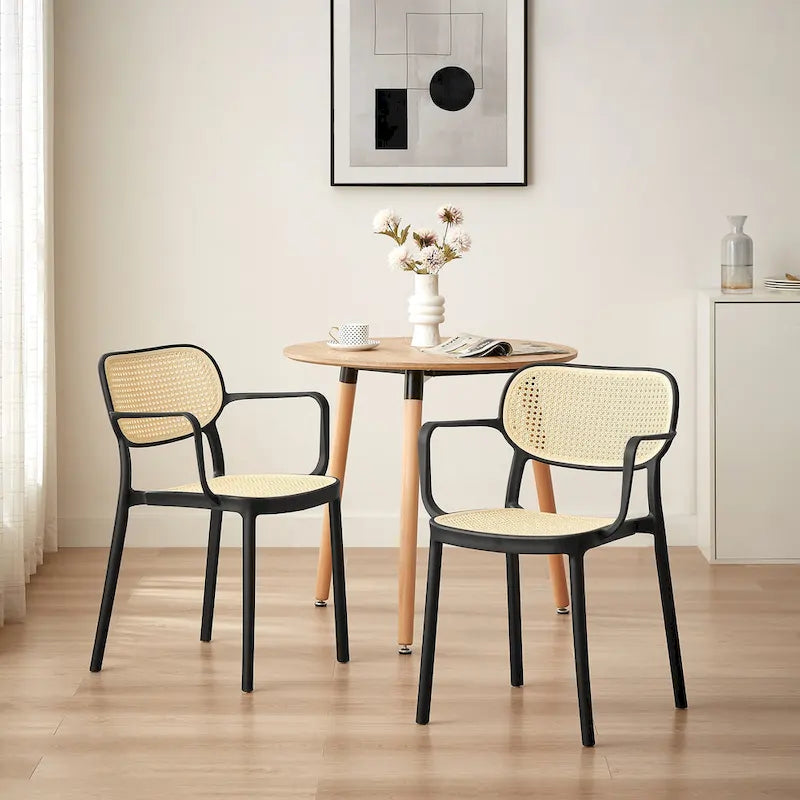 Chaise de salle à manger moderne empilable pour intérieur et extérieur
