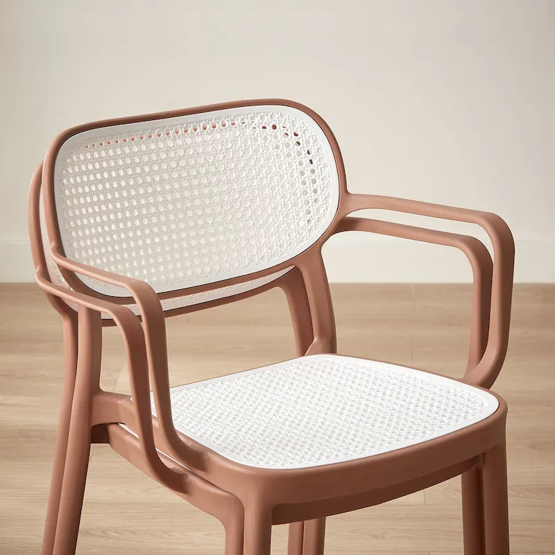 Chaise de salle à manger moderne empilable pour intérieur et extérieur