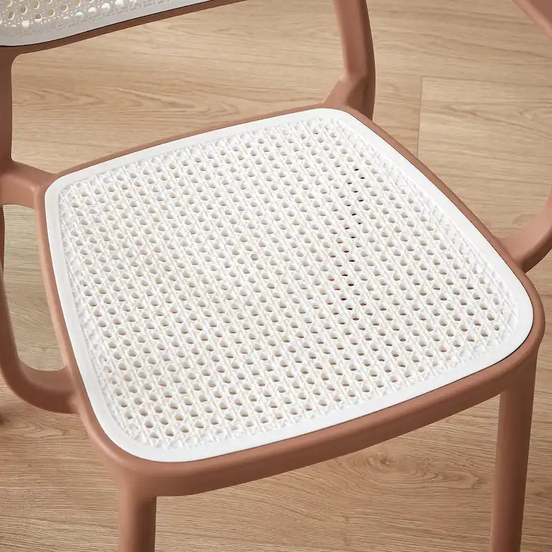 Chaise de salle à manger moderne empilable pour intérieur et extérieur