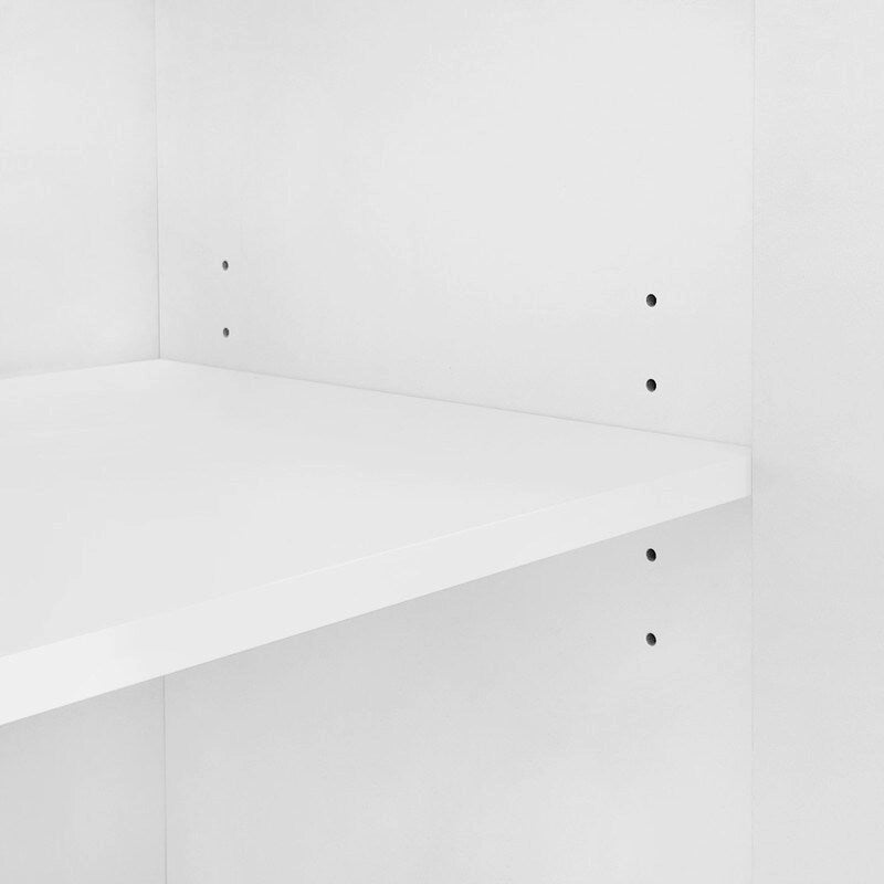 Meuble de rangement à motif ondulé avec 2 portes et 2 tiroirs