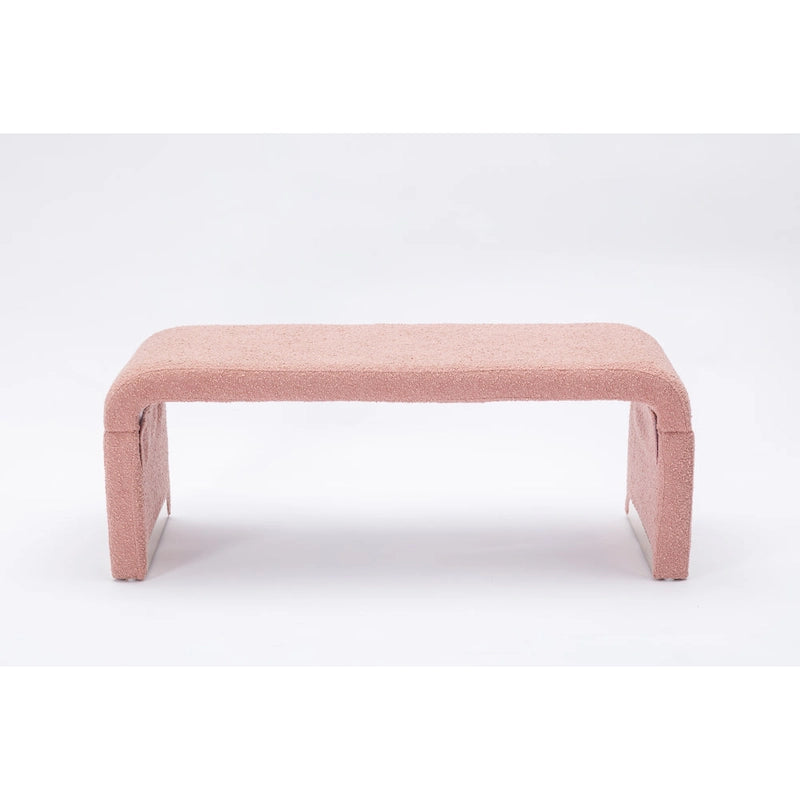 Banc avec pieds en métal doré