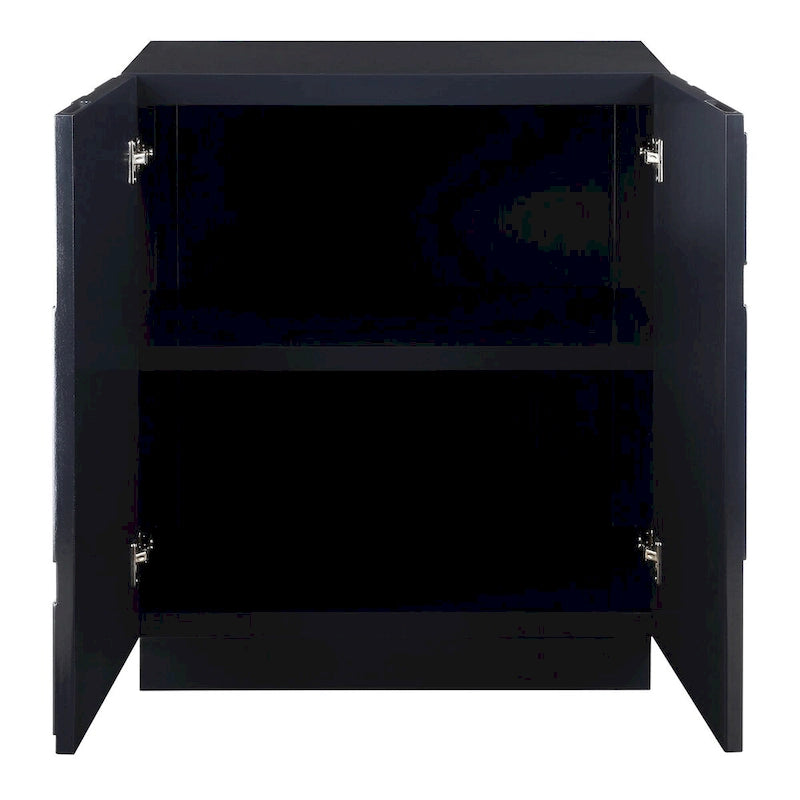Meuble bas bleu brillant 2 portes – 34 H X 30 L X 16,125 P